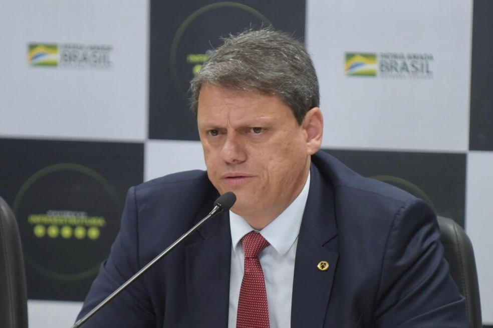 O ministro da Infraestrutura, Tarcisio Gomes de Freitas. — Foto: Ricardo Botelho/Minfra