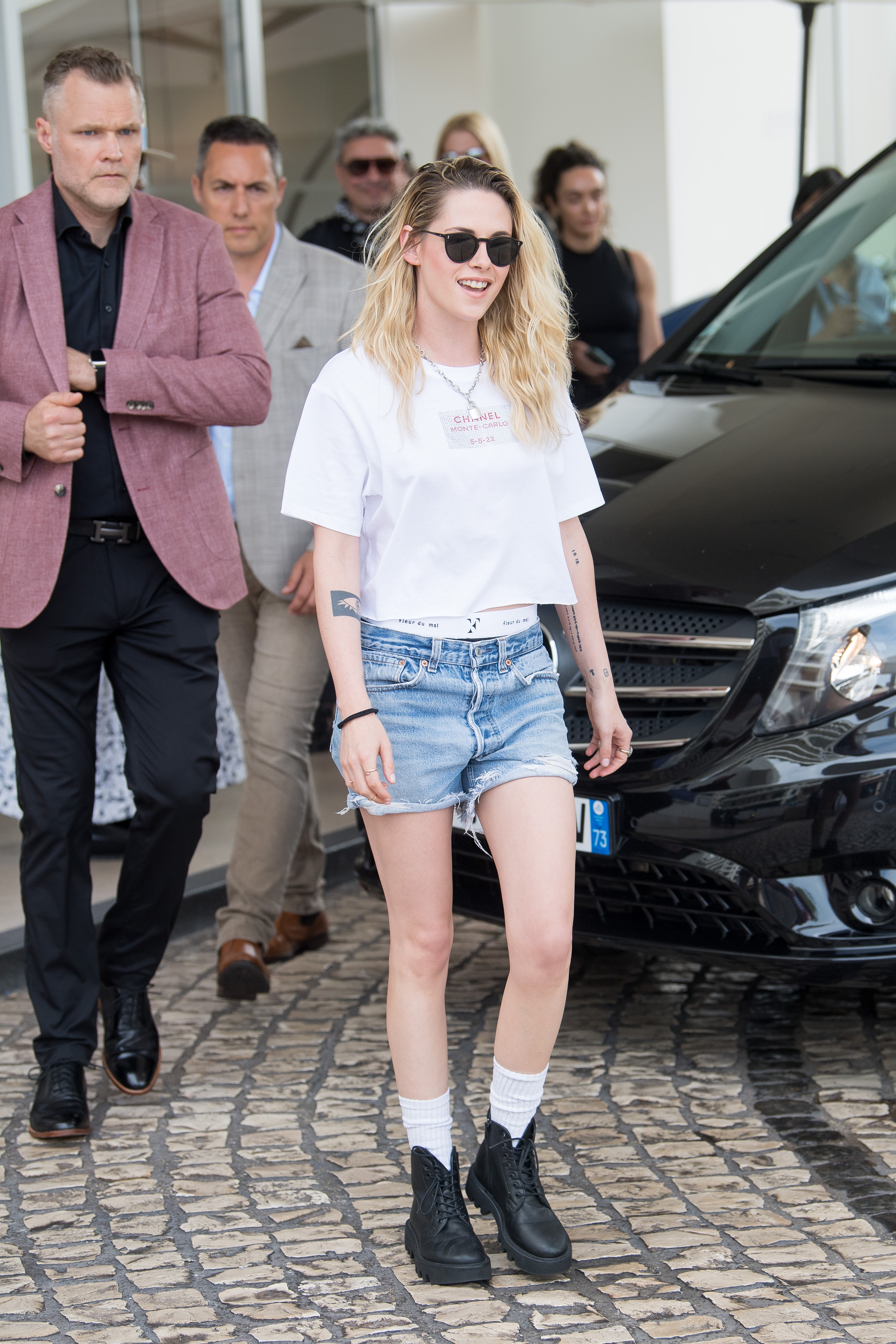 CANNES, FRANCE - MAY 23: Kristen Stewart is seen at Hotel Martinez during the 75th annual Cannes film festival at  on May 23, 2022 in Cannes, France. (Photo by Jacopo Raule/GC Images) (Foto: GC Images)