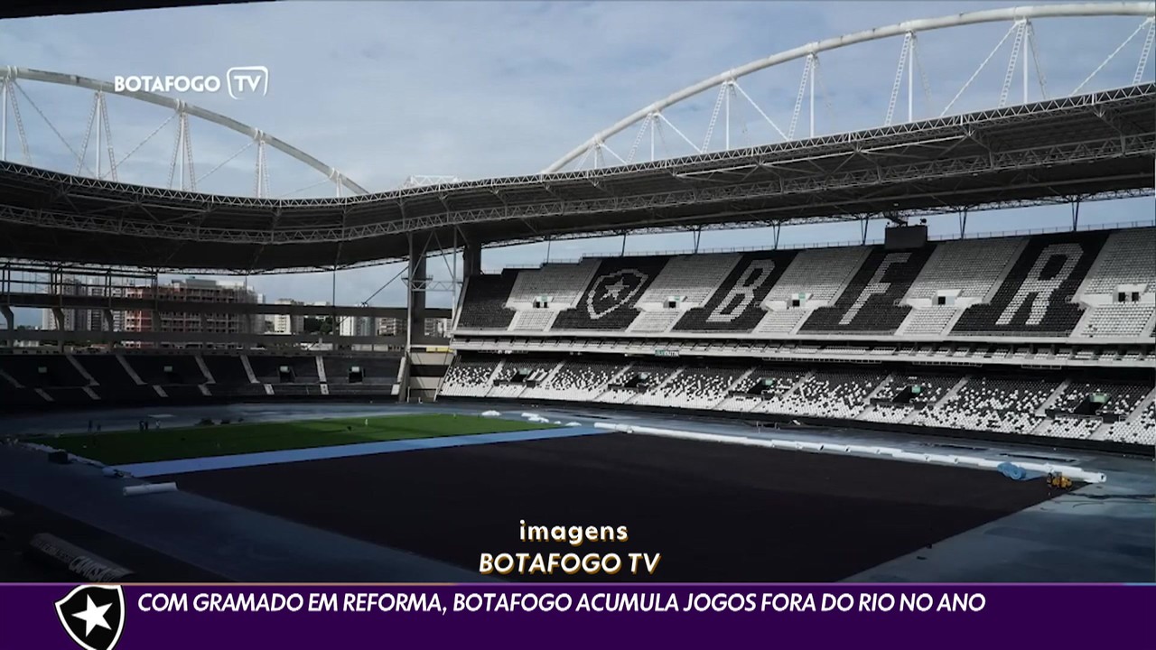 Com gramado em reforma, Botafogo acumula jogos fora do Rio no ano