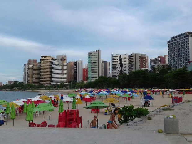 Praia de Fortaleza, únicda cidade do Ceará com ranking A em potencial turístico (Foto: Susy Costa/TV Verdes Mares)