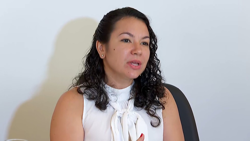 A auditora fiscal Jamile Virgínio foi ameaçada pela patroa da idosa em Ribeirão Preto, SP — Foto: Reprodução/EPTV