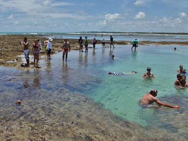 Área de visitação será até a piscina sul, a penúltima dos corais (Foto: Divulgação/Rodrigo Cavalcanti/SECOM)
