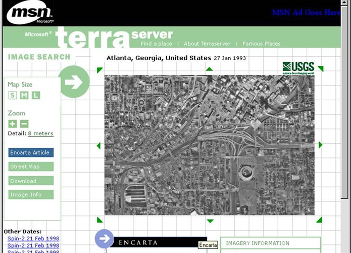 Terra Server possuía tecnologia inovadora e estava em funcionamento antes dos anos 2000 