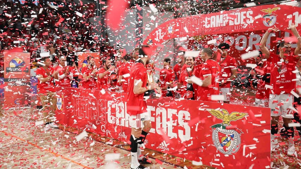 Benfica conquistou tetracampeonato português — Foto: Divulgação/SL Benfica