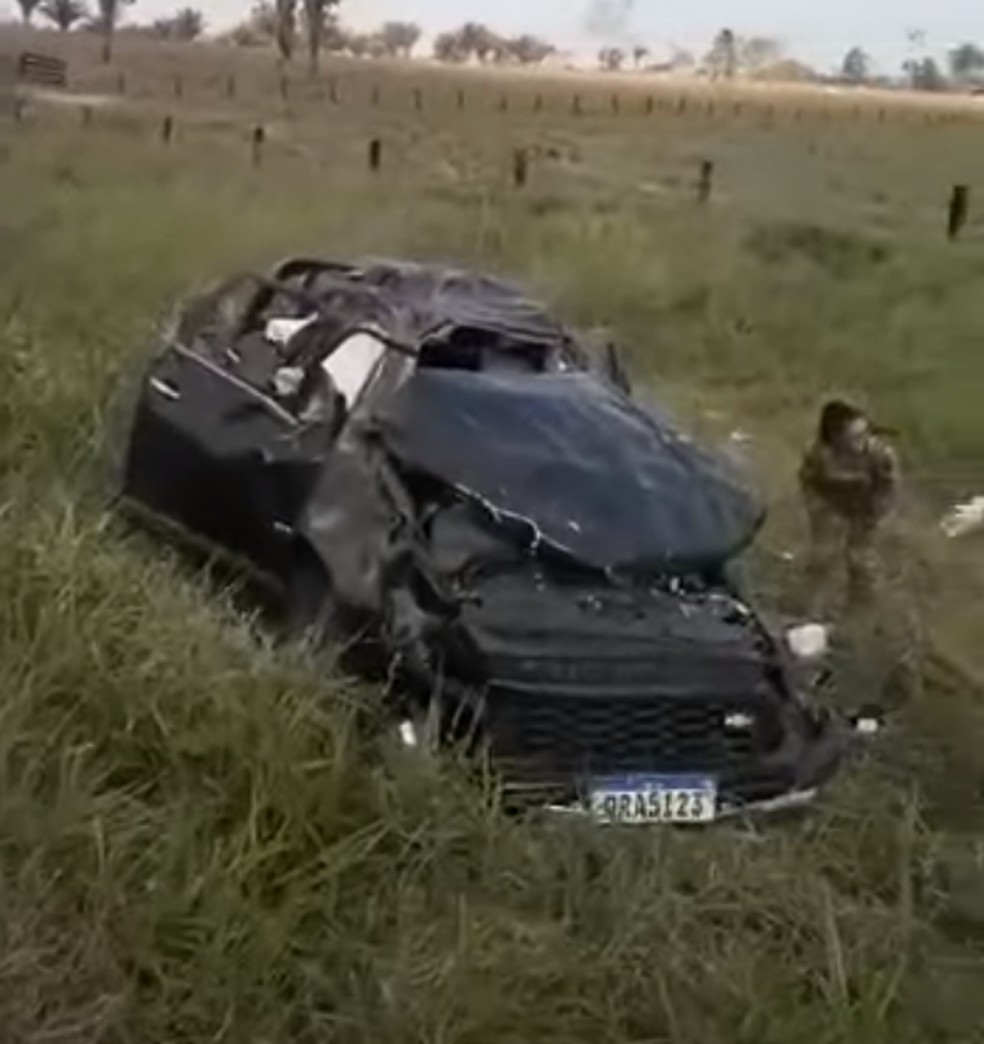 Militar de RO morre e esposa fica gravemente ferida após acidente em estrada no interior do Acre — Foto: Reprodução