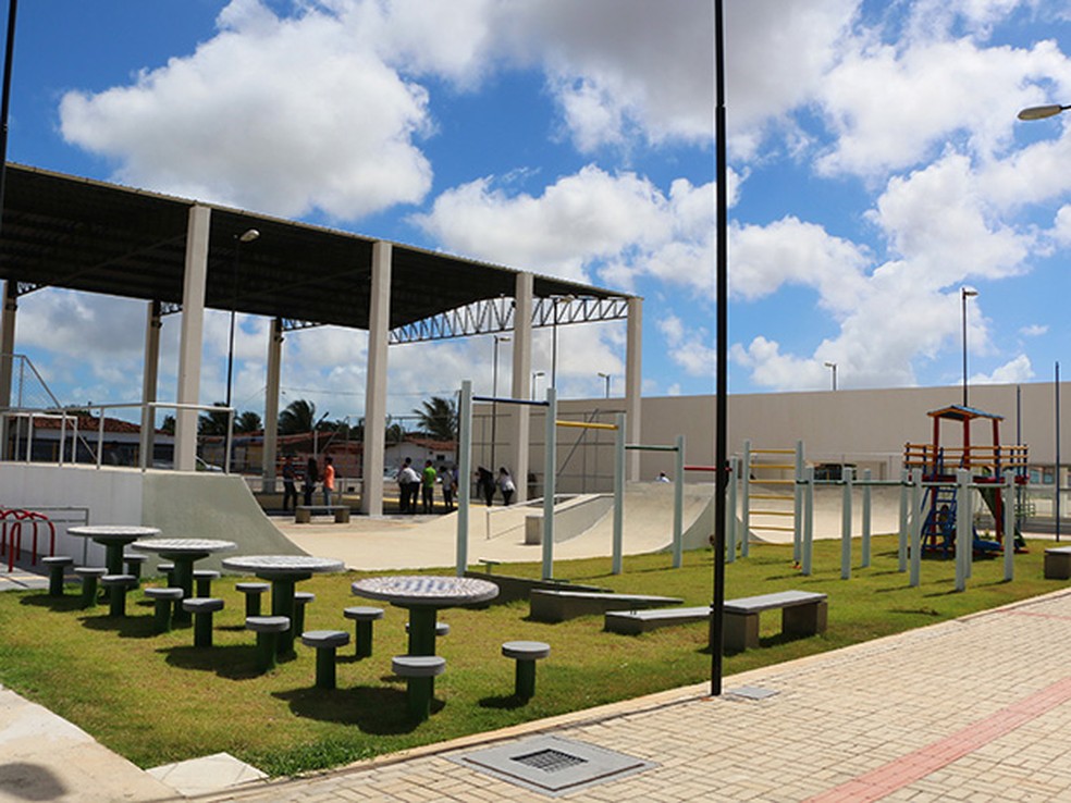 Estrutura do Centro Moacy Cirne dispõe de espaço para atividades de esporte e lazer (Foto: Alex Regis)