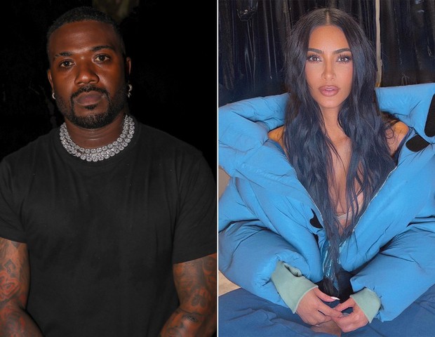 Ray J e Kim Kardashian tiveram um relacionamento em meados de 2002 (Foto: Getty Images e Reprodução / Instagram)