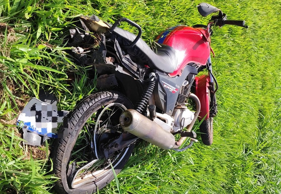 Motociclista morreu em Presidente Venceslau (SP) — Foto: Polícia Militar Rodoviária