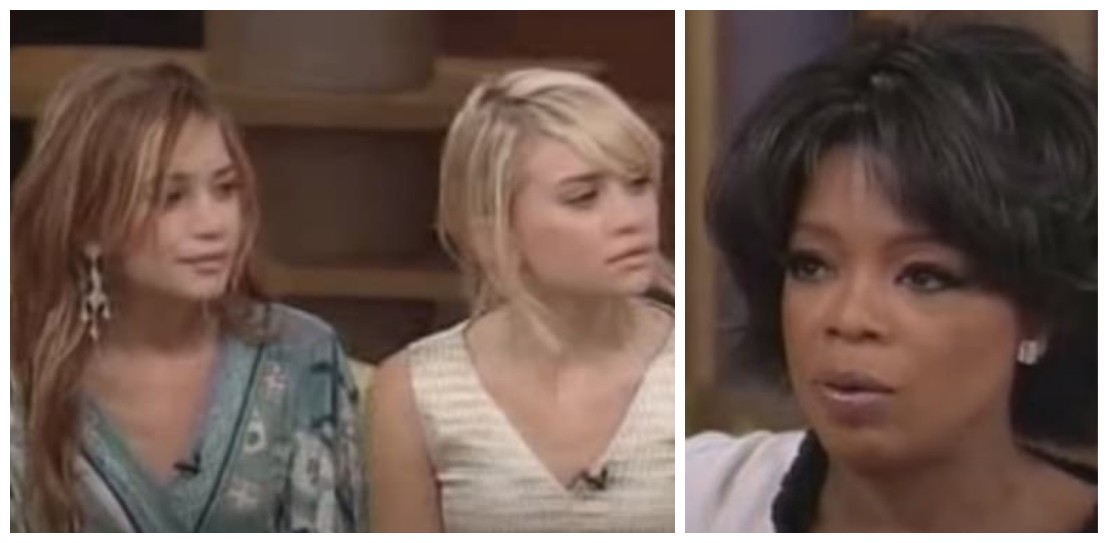 A entrevista polêmica de 2004 das irmãs May-Kate e Ashley Olsen para Oprah Winfrey (Foto: Reprodução)
