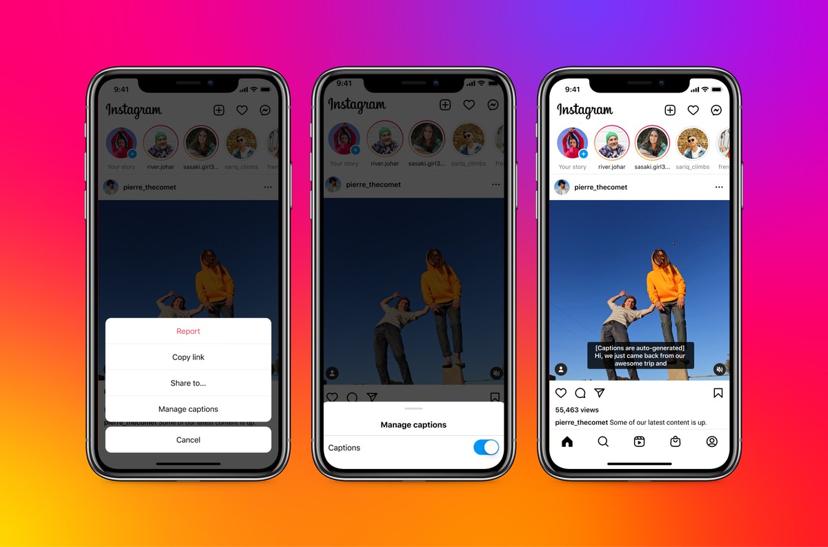 Instagram lança legendas automáticas para vídeos do feed | Redes sociais