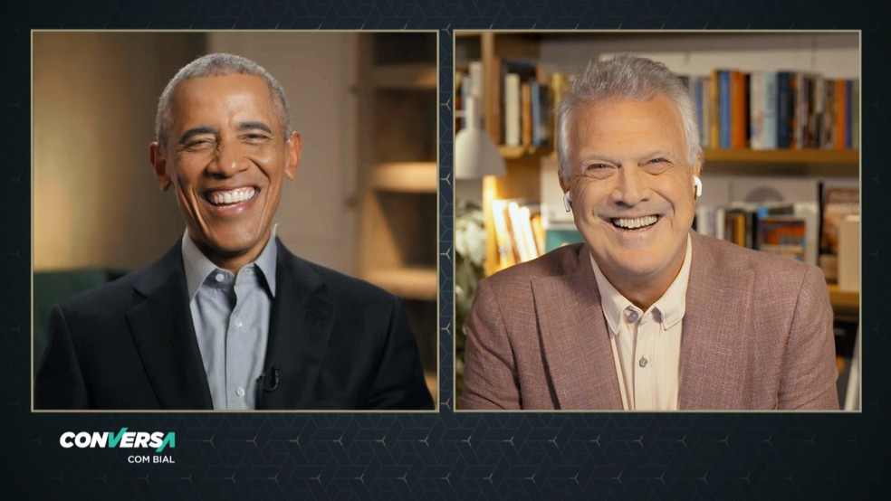Barack Obama é o convidado do 'Conversa com Bial'  — Foto: Reprodução/TV Globo