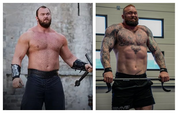 Astro de Game of Thrones, Hafthór Júlíus Björnsson perdeu peso e ganhou músuclos para sua luta de boxe (Foto: Reprodução/Instagram)