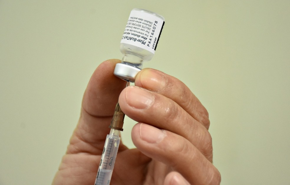 Dose de vacina contra Covid — Foto: Divulgação/Prefeitura de Volta Redonda