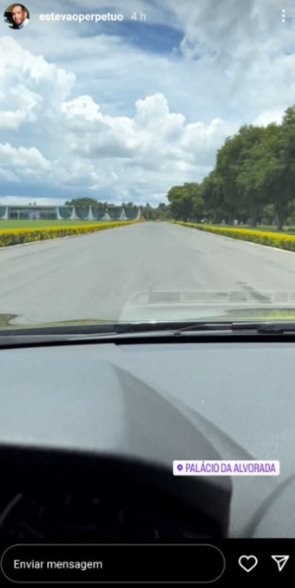 Foto publicada por Estevão Perpétuo em rede social — Foto: Reprodução