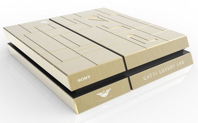 PS4 com carcaça de ouro é vendido em loja de Dubai (Foto: Divulgação)