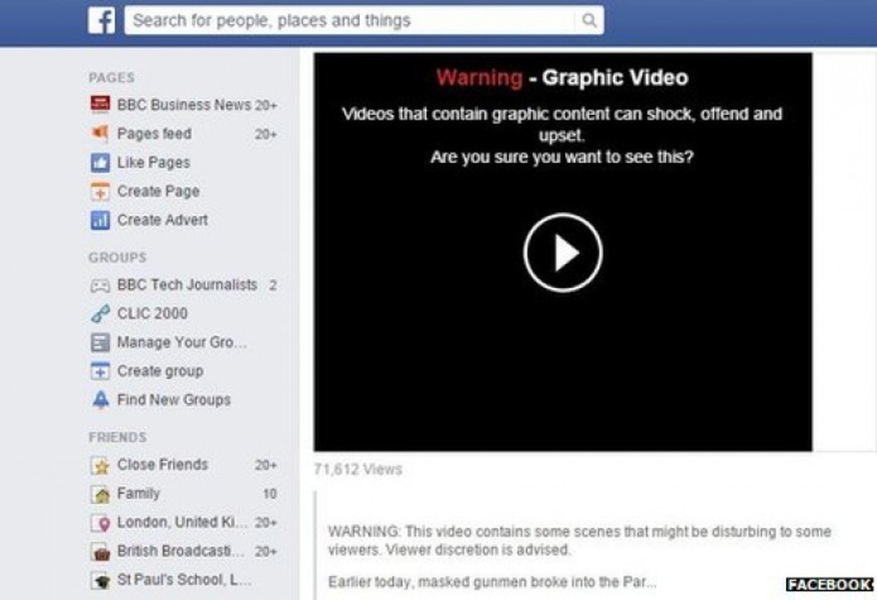 Facebook Tira Autoplay De Videos Com Conteudo Violento E Perturbador Noticias Techtudo