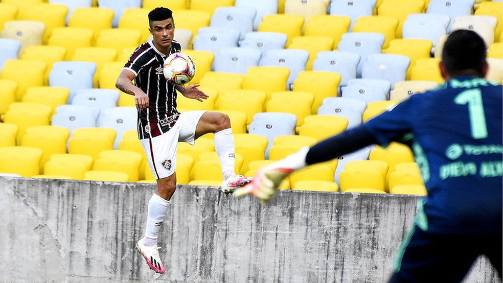 Eg�dio deu assist�ncia para Evanilson, mas falhou no gol de Gabigol � Foto: Mailson Santana / Fluminense FC