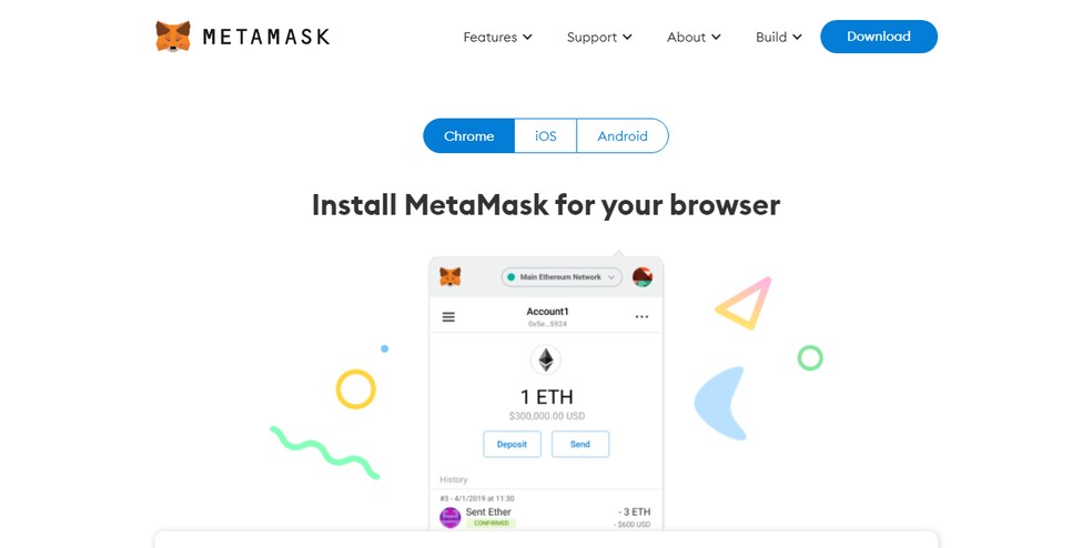 Apenas o Metamask tem app para Android e iOS — Foto: Reprodução/Bruna Telles