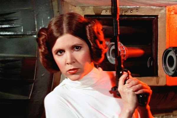 A atriz Carrie Fisher em Star Wars (1977) (Foto: Reprodução)