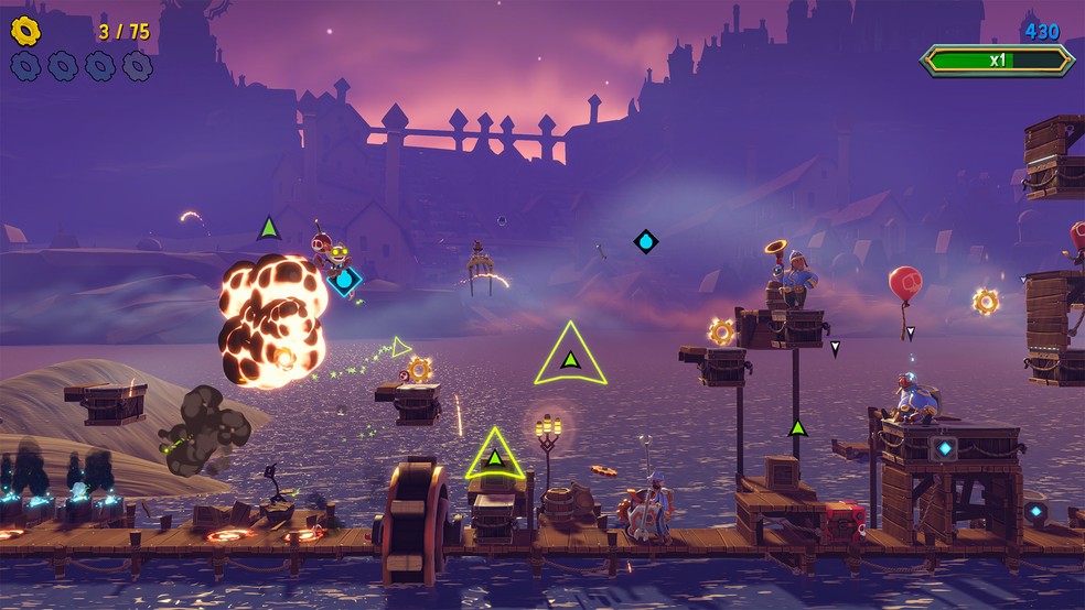 Hextech Mayhem: Uma História de League of Legends conta com os personagens Ziggs e Heimerdinger — Foto: Divulgação/Riot Force