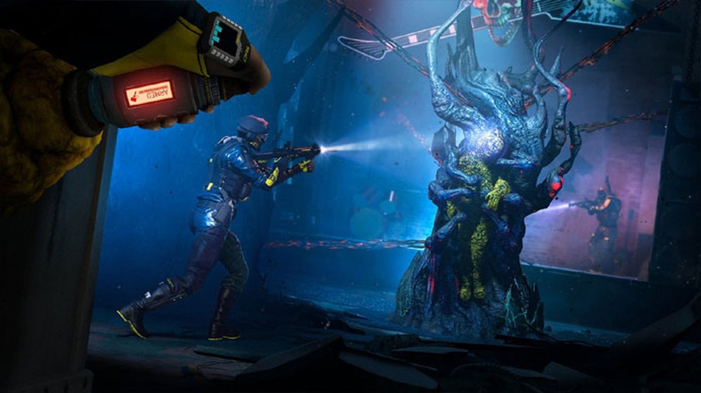 Em Rainbow Six Extraction sua equipe terá que enfrentar a ameaça alienígena dos Arqueanos — Foto: Reprodução/PlayStation
