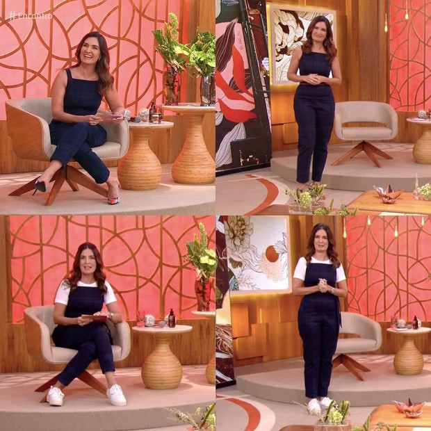 Fátima Bernardes repete look em dias seguidos no programa de TV e internautas comentam (Foto: Reprodução/Instagram)