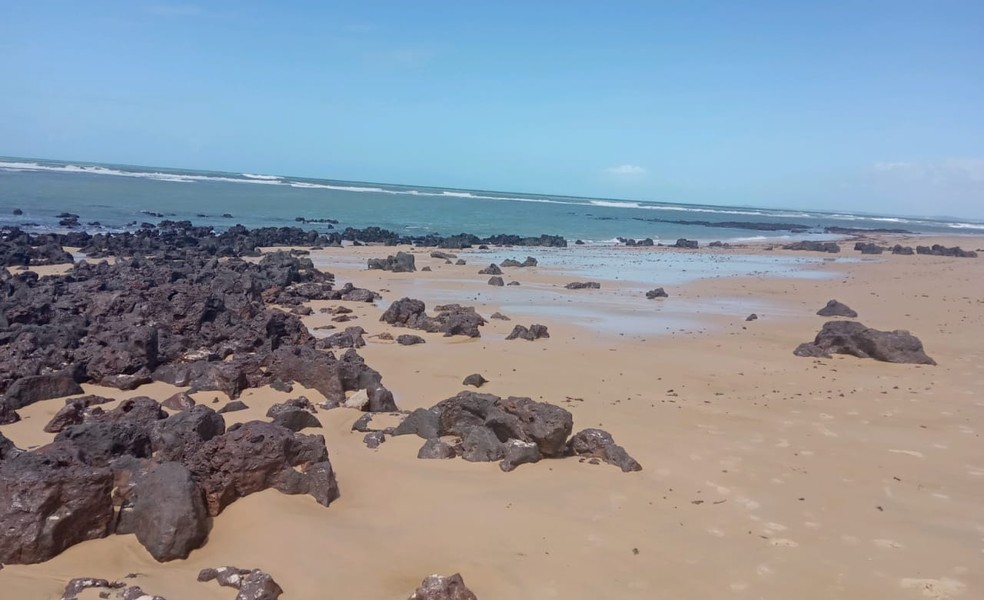 Manchas foram encontradas em Tabatinga, no litoral Sul potiguar — Foto: Divulgação