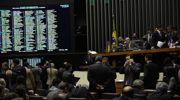Deputados votam projeto de terceirização (Foto: Agência Brasil)