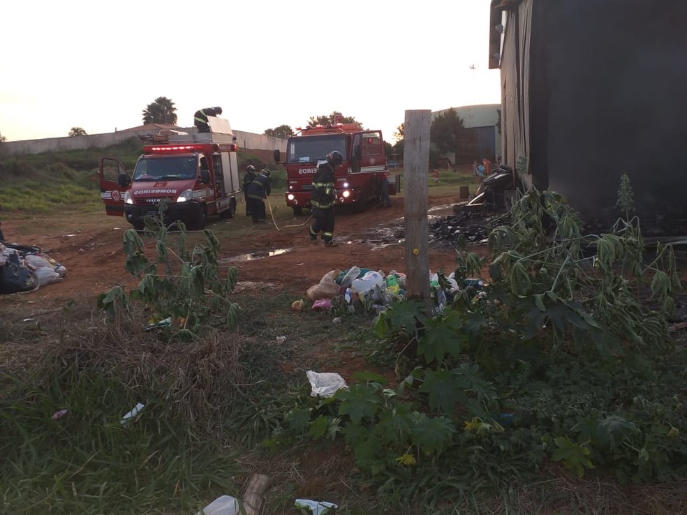 Inc&ecirc;ndio foi na tarde desta quarta-feira (29), em Emilian&oacute;polis &mdash; Foto: Ederson Gon&ccedil;alves de Freitas