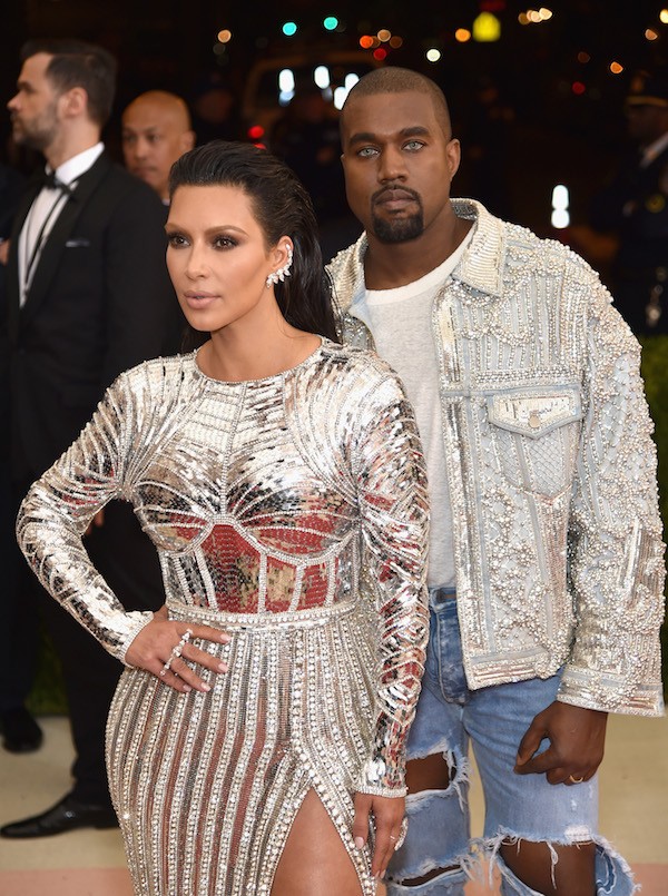 Kim Kardashian e seu marido, o rapper Kanye West (Foto: Getty Images)