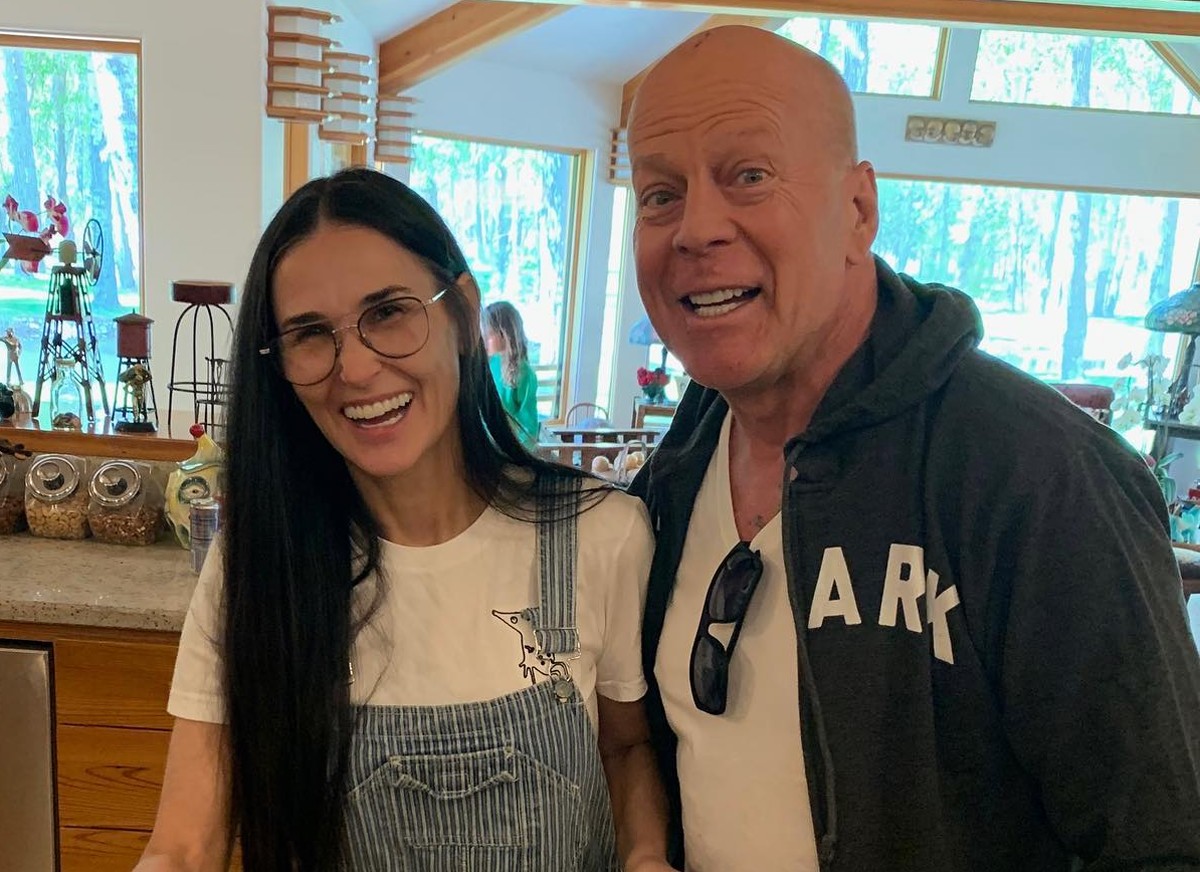O ex-casal Demi Moore e Bruce Willis (Foto: Reprodução/Instagram)
