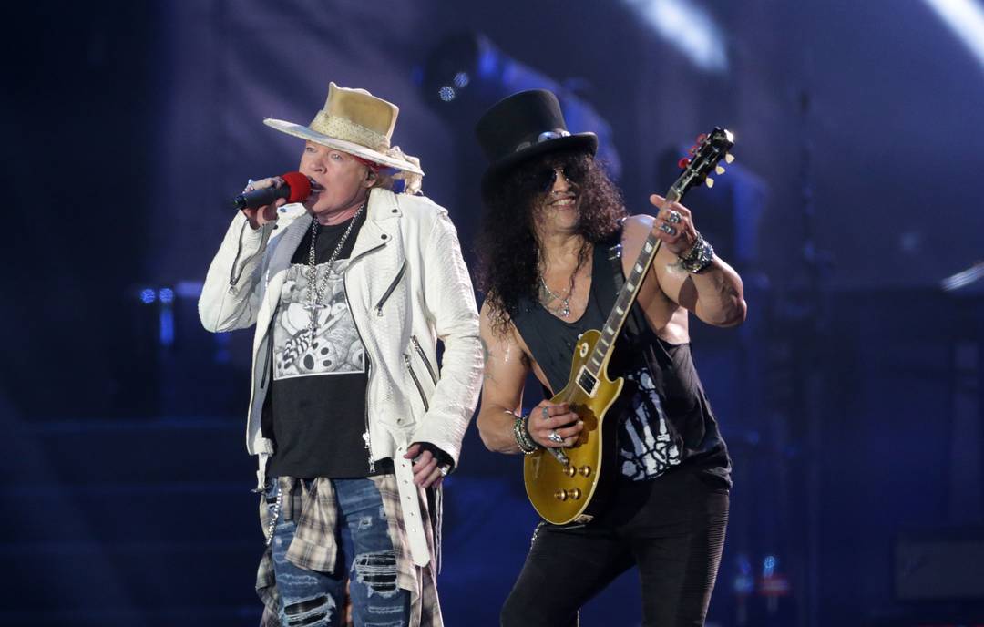 Show do Guns N' Roses no palco Mundo na segunda semana do Rock in Rio 2017