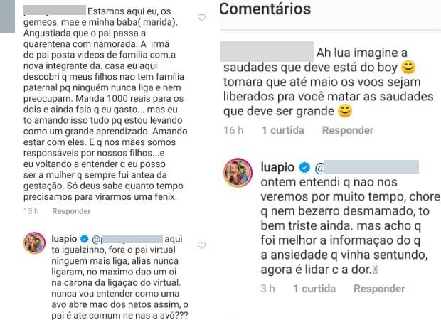Luana Piovani responde a comentários (Foto: Reprodução/Instagram)