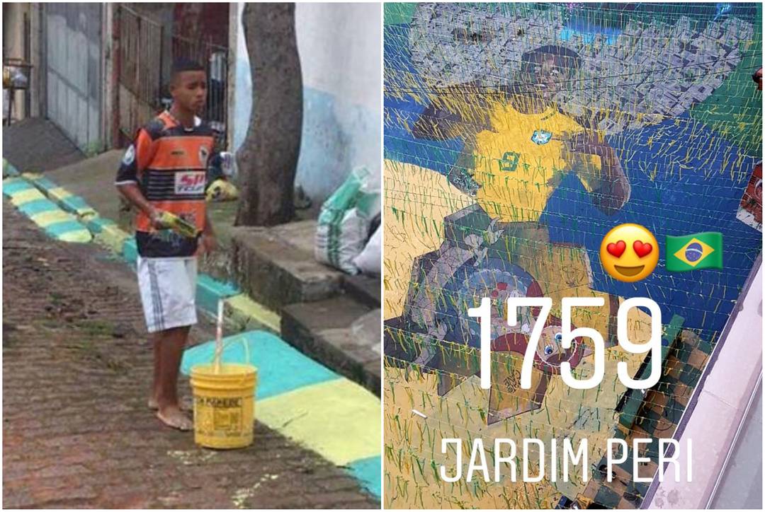 Gabriel Jesus: de pintor à arte no Jardim Peri