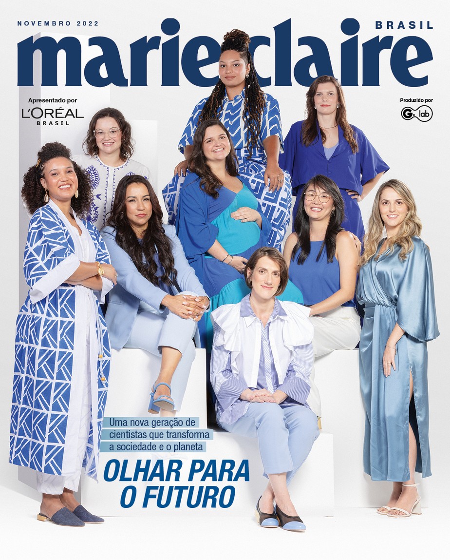 A capa publicitária digital de Marie Claire de novembro