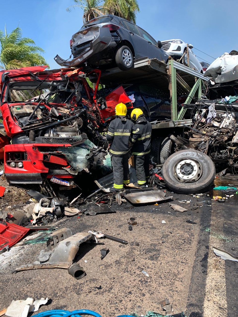 Motorista morreu em acidente em Wanderlândia — Foto: Divulgação/Corpo de Bombeiros