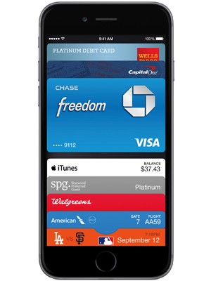 Tela do Apple Pay no iPhone 6 (Foto: Divulgação/Apple)