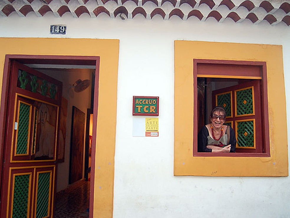Tereza Costa Rêgo era conhecida pela intensidade nas suas pinturas — Foto: Roberta Rêgo/G1
