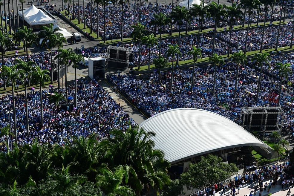 Maior romaria do Santuário, Terço dos Homens será realizado neste final de semana  — Foto: Divulgação/Santuário Nacional de Aparecida