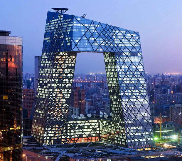 Edifício CCTV, em Pequim (Foto: Reprodução/Mega Engenharia)