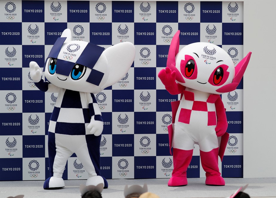 Miraitowa E Someity Toquio 2020 Batiza Mascotes Da Olimpiada E Paralimpiada Olimpiadas Ge