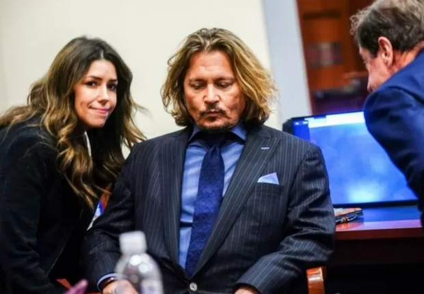 A advogada Camille Vasquez representou Depp (Foto: GETTY IMAGES (via BBC))