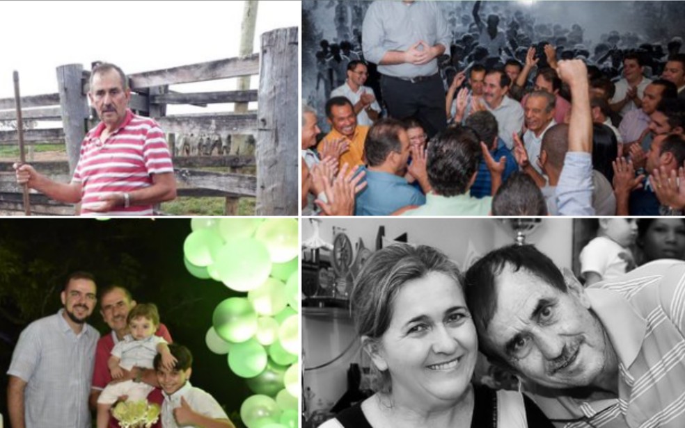 Gustavo Mendanha posta fotos em homenagem ao pai que morreu de Covid-19 — Foto: Reprodução/Twitter