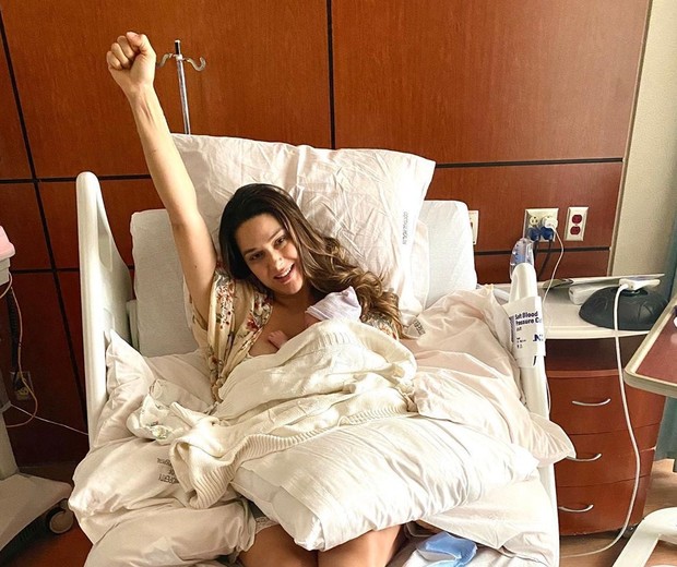 Fernanda Machado deu à luz Leo no dia 31 de maio (Foto: Reprodução Instagram)