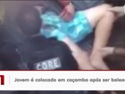 Vídeo mostra jovem baleado na Maré sendo transportado pela polícia