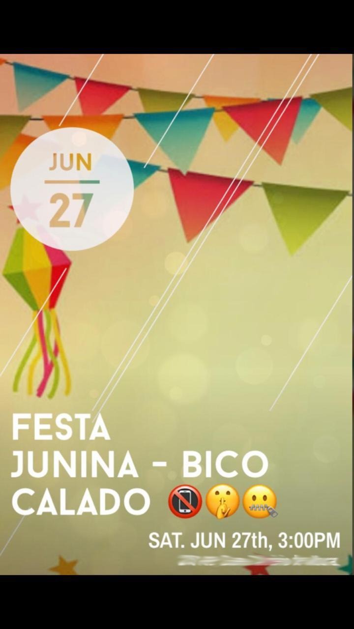 O convite da festa junina na casa de Mário Velloso que circulou pelas redes (Foto: Reprodução)