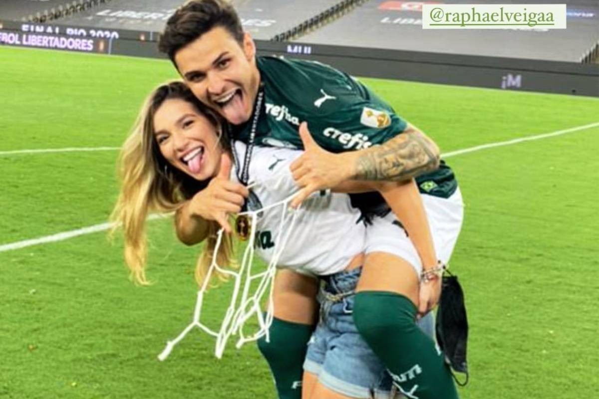 Bruna Santana e Raphael Veiga (Foto: Reprodução/Instagram)