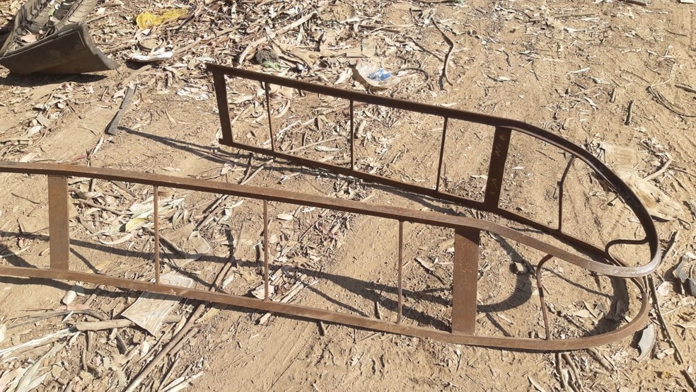 Pedestres carregavam escada quando foram atingidos por moto na Rodovia Geraldo de Barros em Piracicaba — Foto: Edijan Del Santo/EPTV