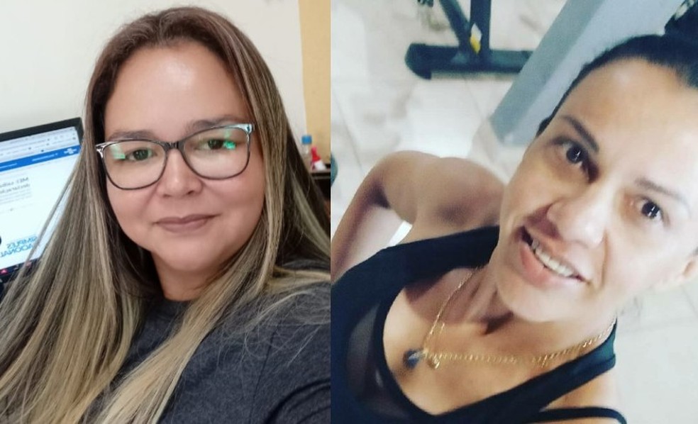 Rosilene, à direita, foi quem achou o dinheiro, e Shirley à esquerda, quase ficou sem pagar as contas do irmão — Foto: Shirley Rocha e Rosilene Salazar/ Arquivos pessoais