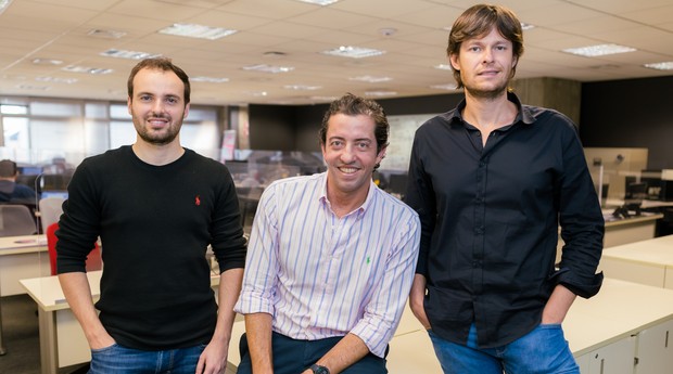 Leonardo Baltieri, Guilherme Rosenthal e Caio Gelfi, fundadores da Vixtra  (Foto: Divulgação)